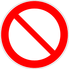 interdiction pour le portail alu